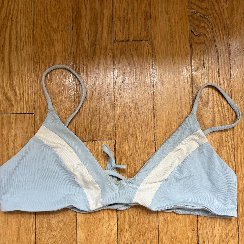 LSPACE blue and white swimsuit